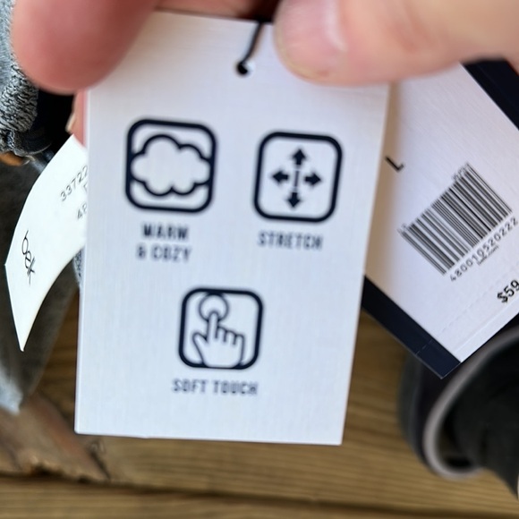 Crown & Ivy men’s gray pullover stretch jacket size L - Picture 11 of 13